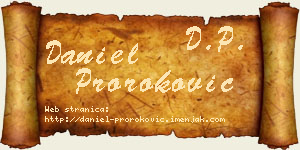 Daniel Proroković vizit kartica
